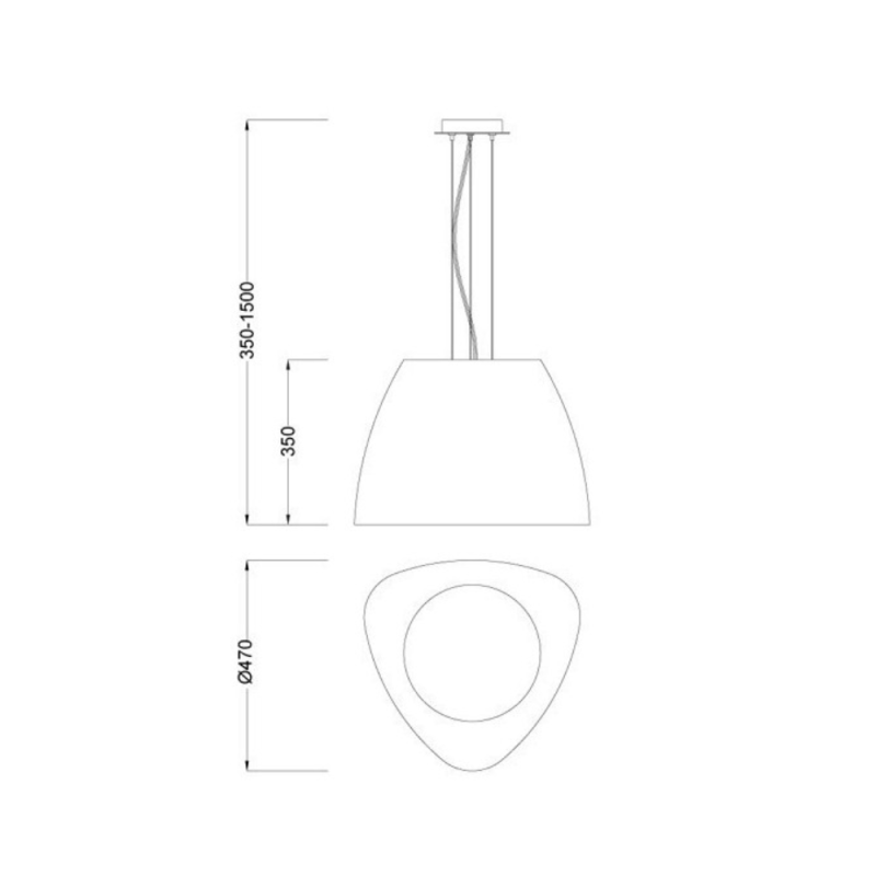 Grand Lustre Contemporain Eggo Bois