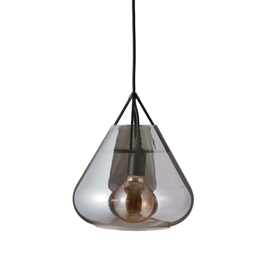 Suspension verre foncé VOLTA