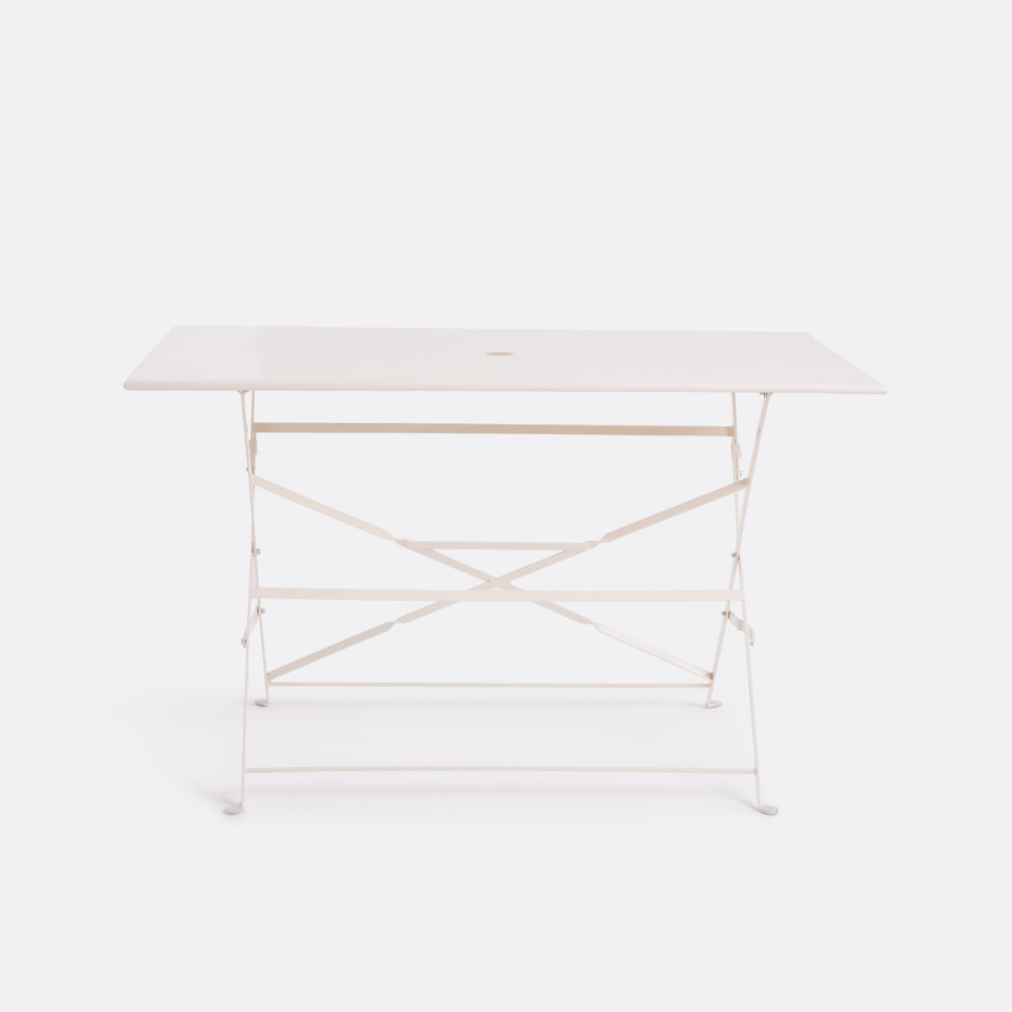 Table pliante rectangulaire, métal fer Ozevan