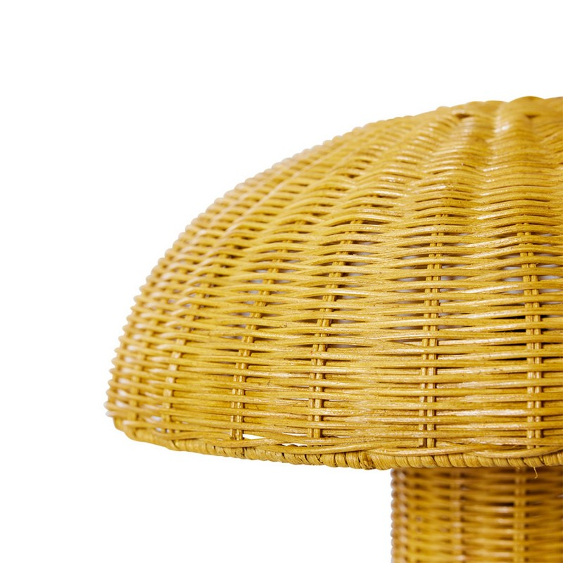 Lampe à poser rotin
