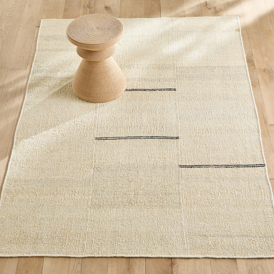 Tapis tissé main, majoritaire chanvre, Naki