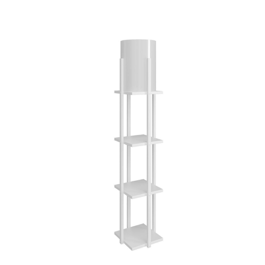 Lampe avec 3 étagères carrées H135 cm - NORA