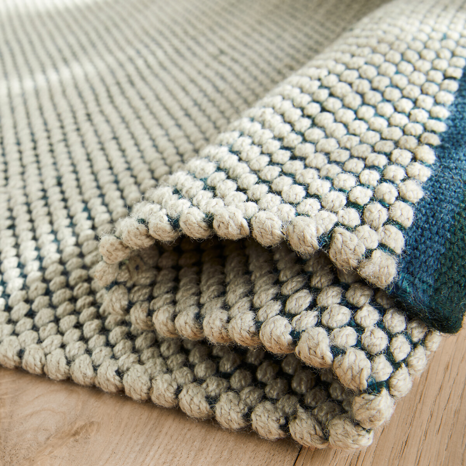 Tapis en polyester recyclé, tissé main, Seura