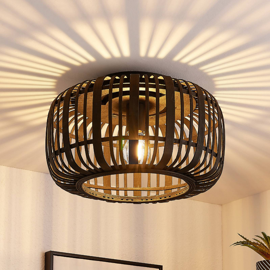 Plafonnier en bois traditionnel, Canyana