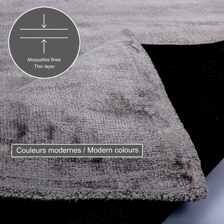 Tapis en viscose brillant tissé main - Star
