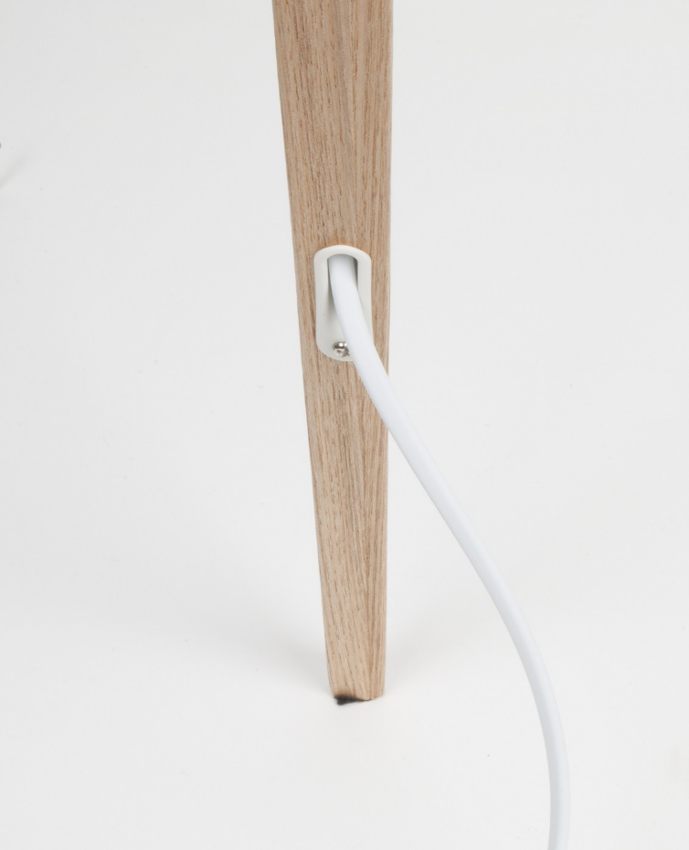 Lampadaire design en bois scandinave, TRIPOD WOOD