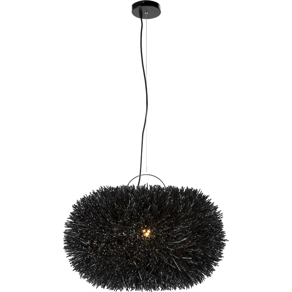 Suspension en rotin rond pour salon contemporain