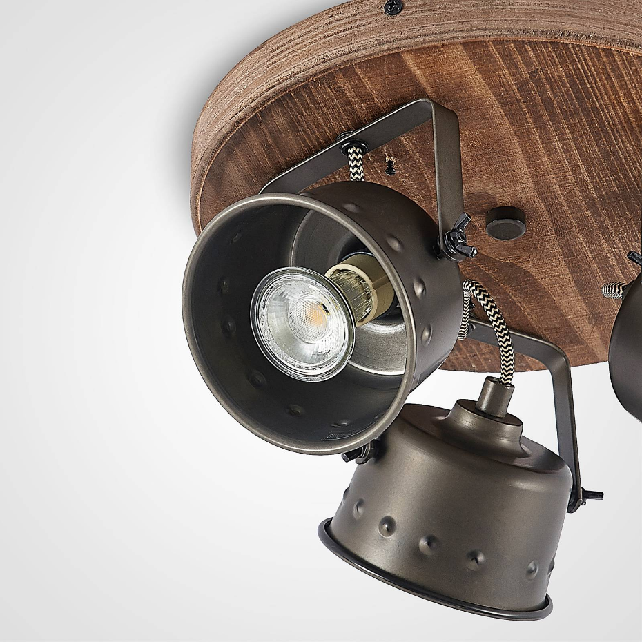 Projecteur halogène en métal vintage