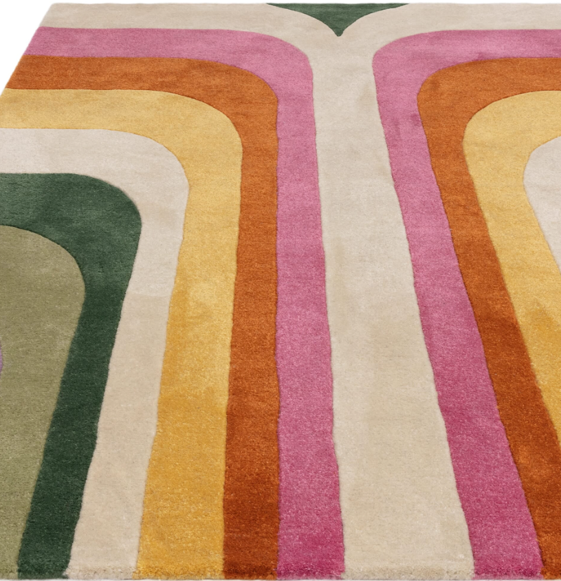 Tapis salon et chambre moderne style rétro TIPPY