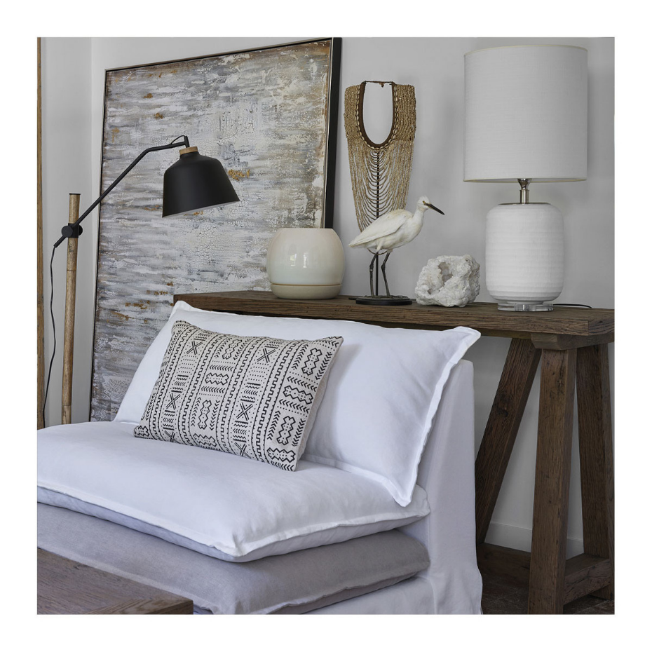 Pied de lampe en verre