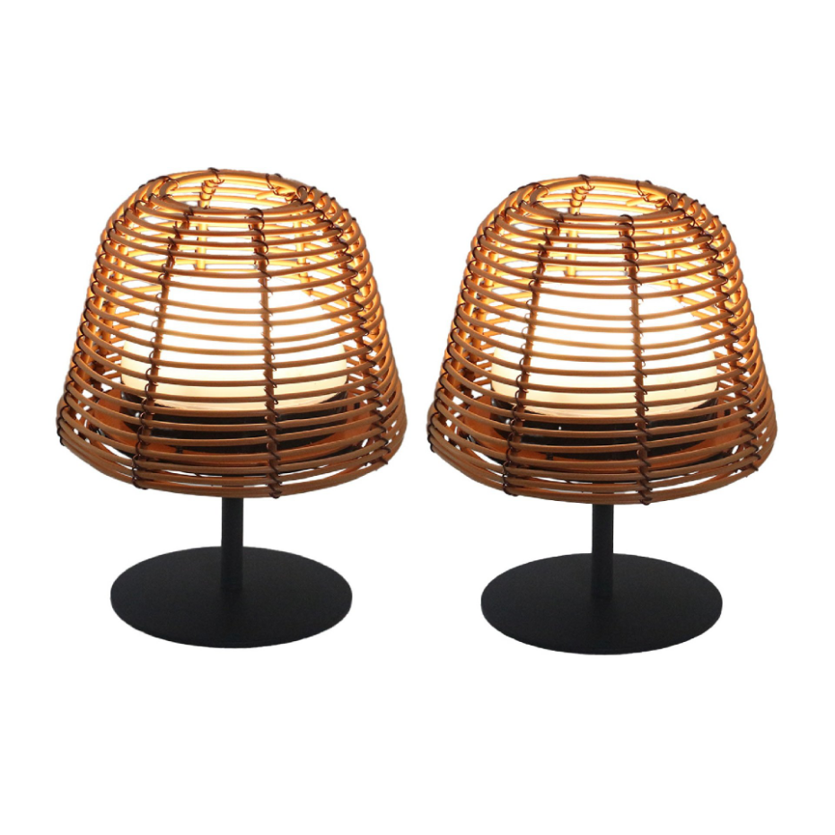 2 Lampe de table TWINS BOHEME H16CM