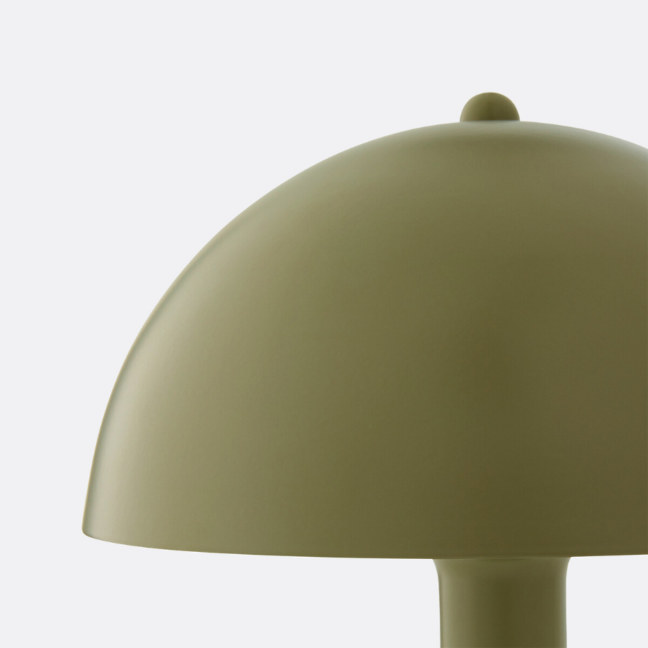 Lampe à poser, forme champignon en métal fer, Capi