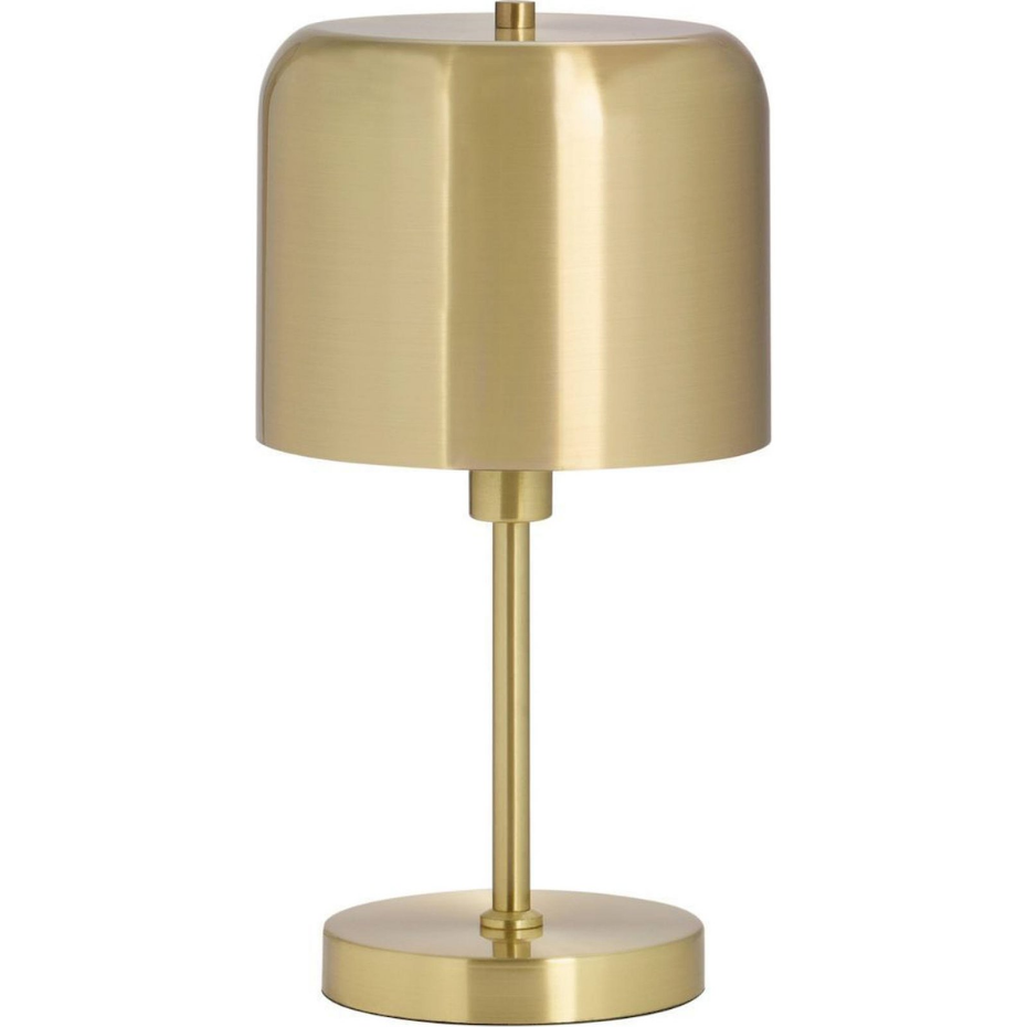 Lampe de table en laiton finition brillante ronde