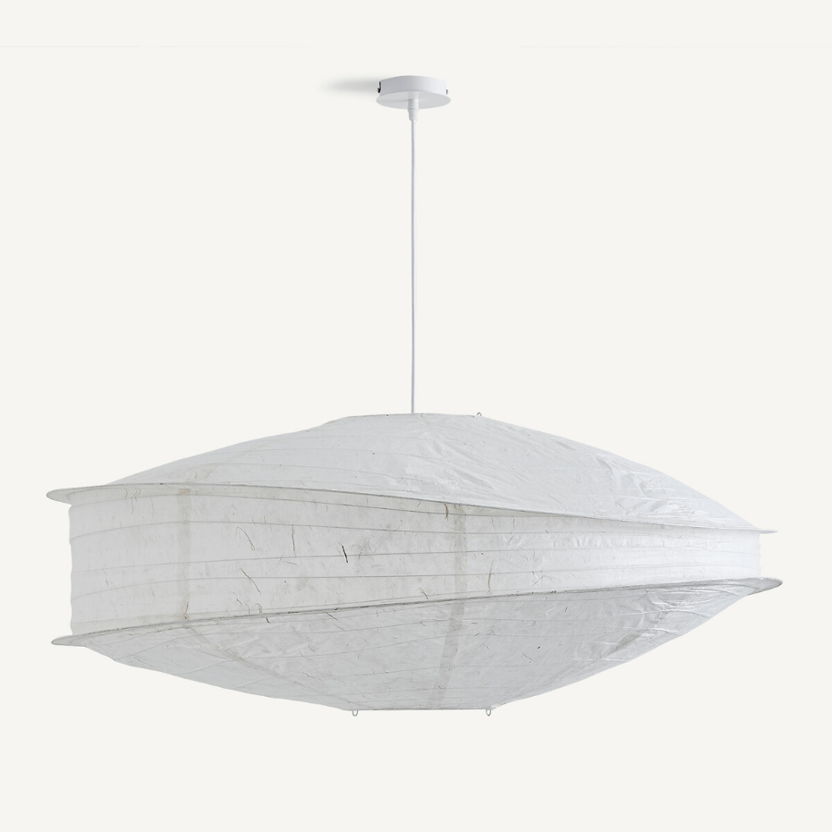 Suspension en papier texturé, diamètre 91 cm, NASSAH
