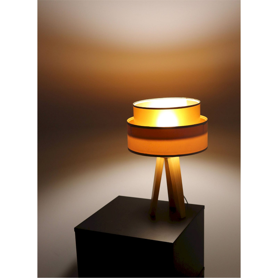 Lampe à poser ronde en PVC Duo ellegant