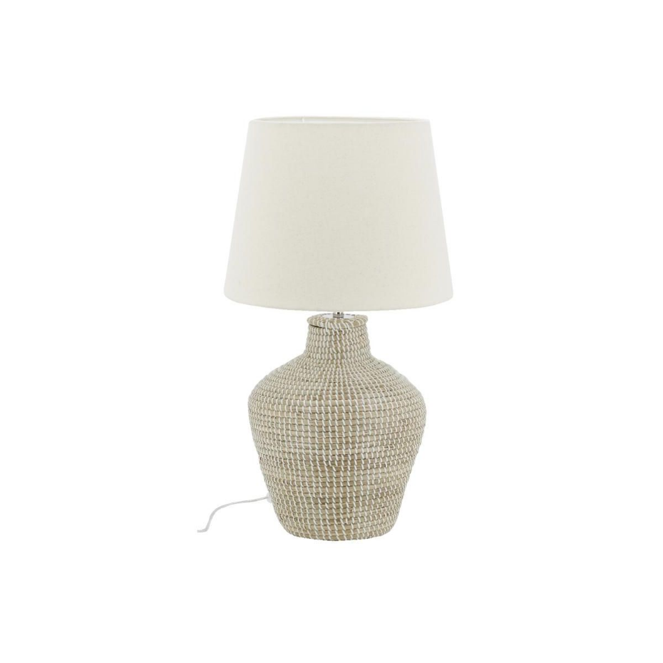 Lampe en jonc et coton Amphore