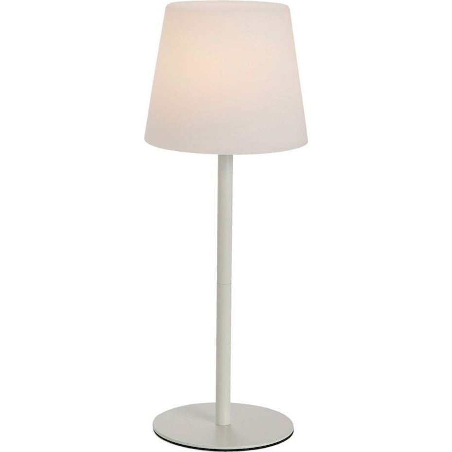 Lampe de table LED en métal sans fil format rond