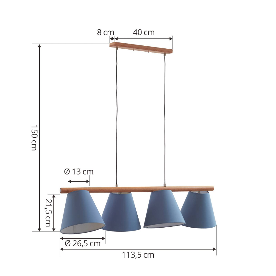 Suspension en textile