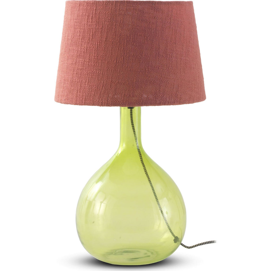 Lampe de table en verre forme organique
