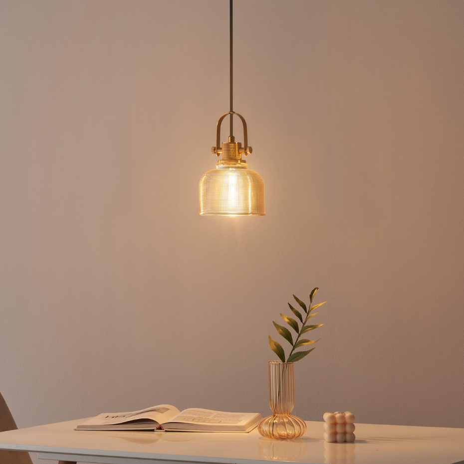 Suspension Design Vintage en Verre - VELA
