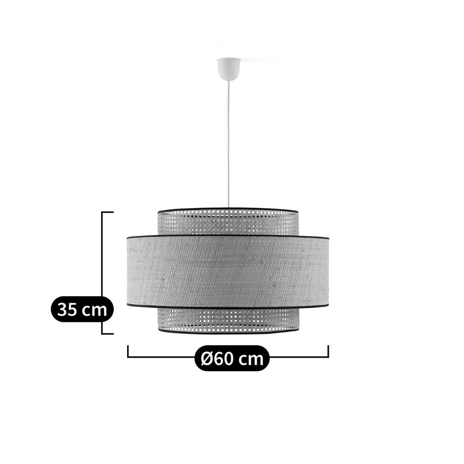 Suspension / Abat-jour double Ø60 cm, Dolkie