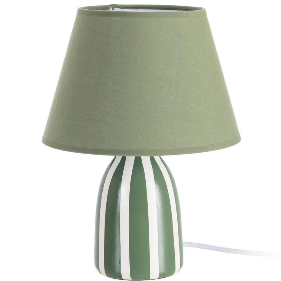 Lampe à poser céramique verte 22x22x30cm