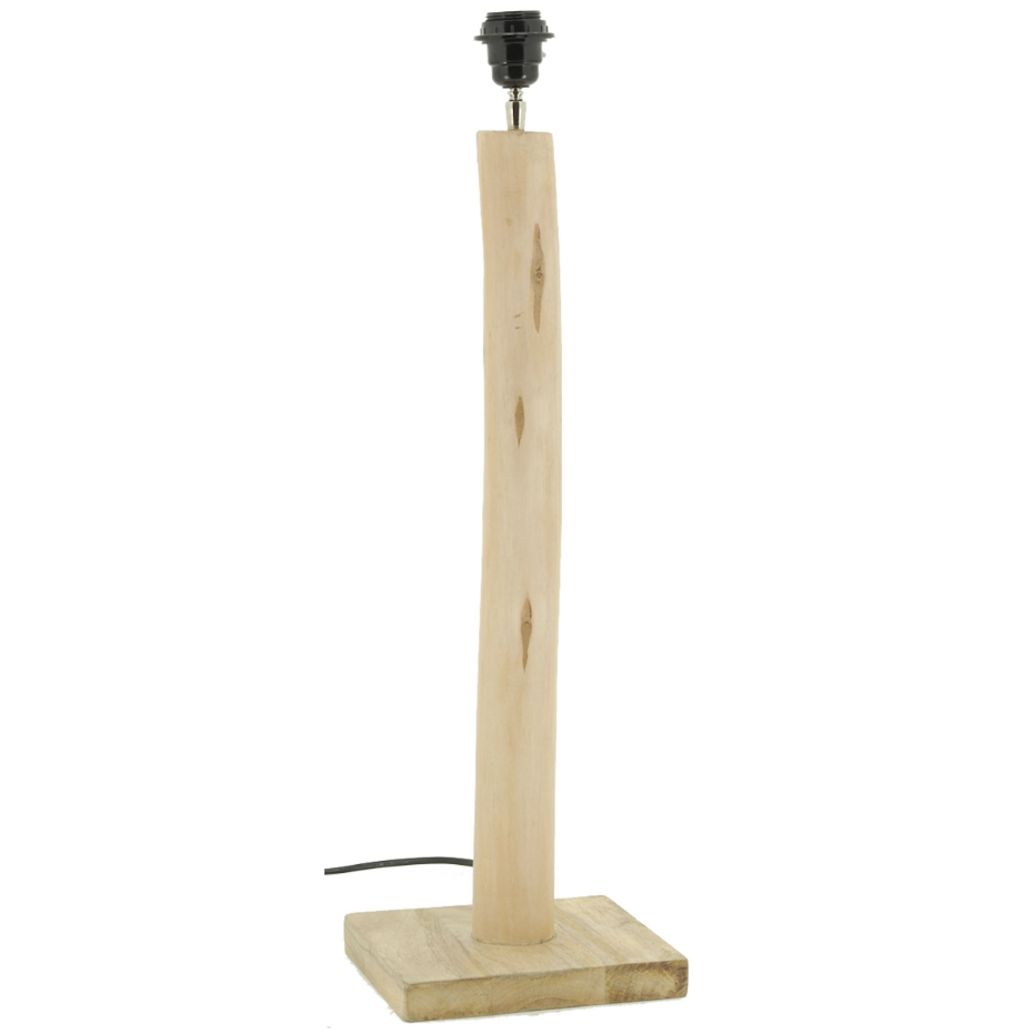 Pied de lampe en bois d'eucalyptus Grand modèle