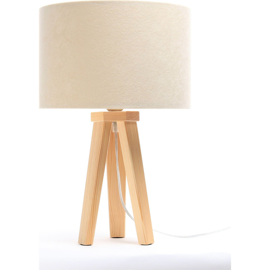 Lampe de chevet en bois Glamour
