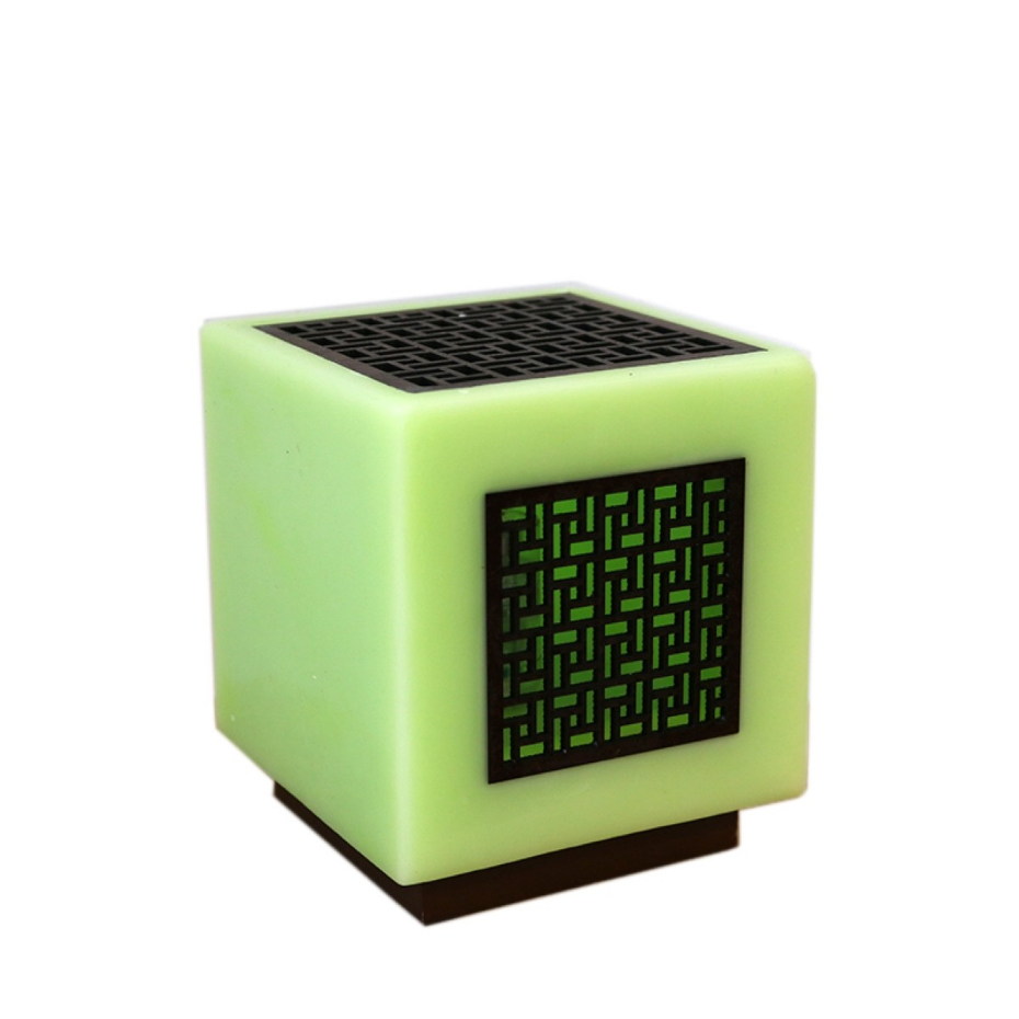 Lampe en véritable cire motif cubique, ZEN