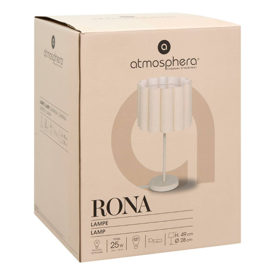 Lampe à poser tissu RONA