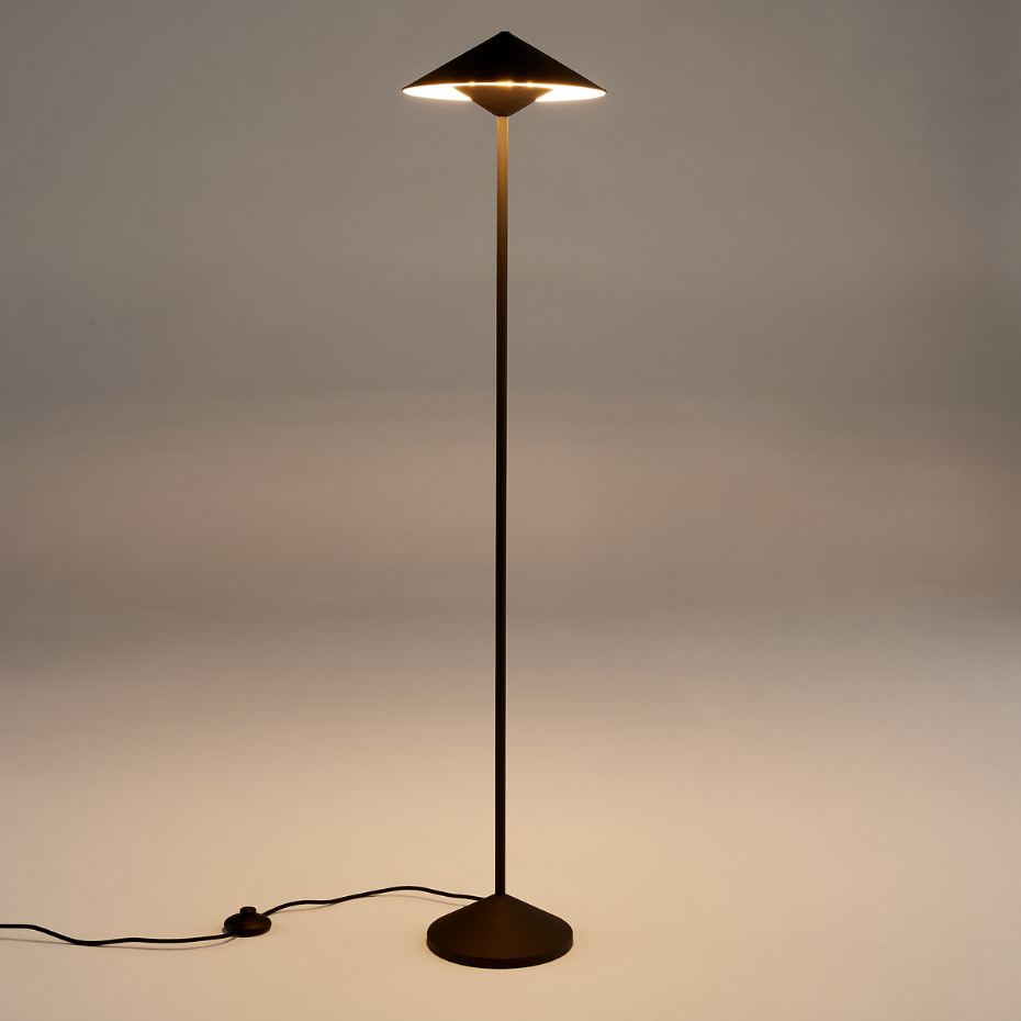 Lampadaire métal fer, H128 cm, Coney