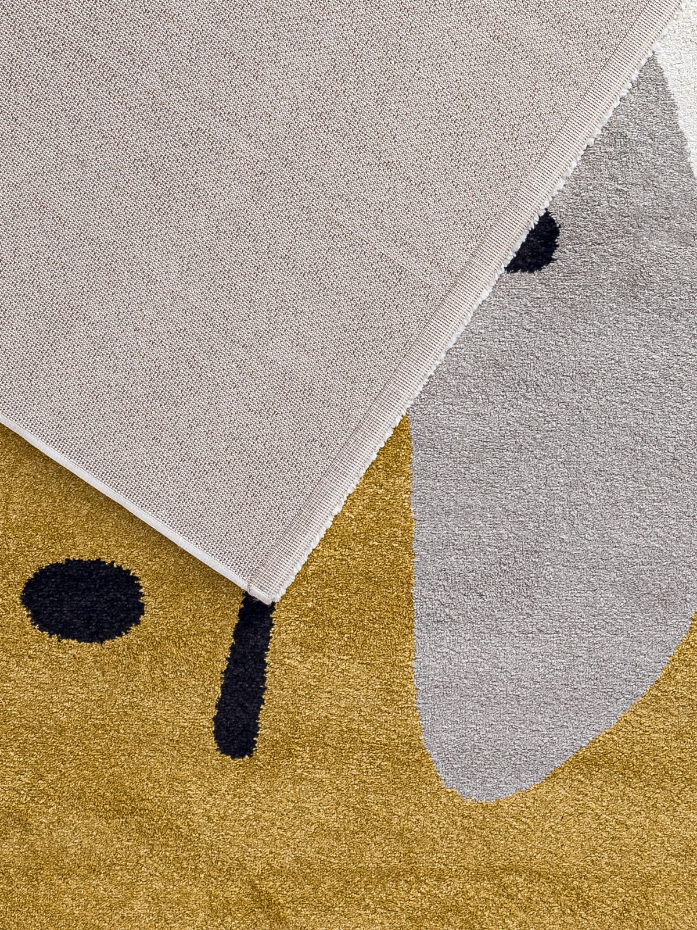 Tapis géométrique hommage à Joan Miró COLLAGE