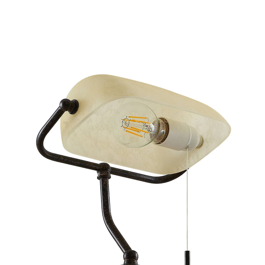 Lampe à poser en métal antique, Profina