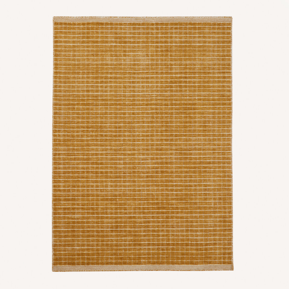 Tapis noué main, laine et coton, Ubin