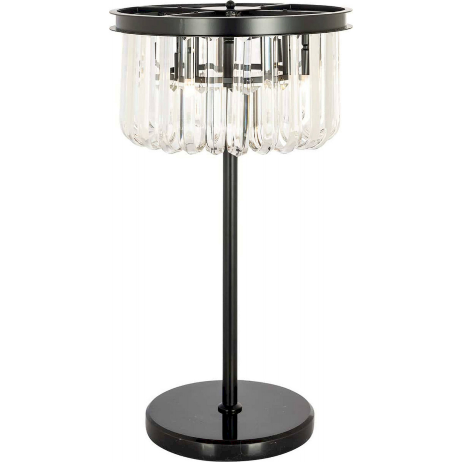 Lampe de table en fer et cristal Richmond Decoration