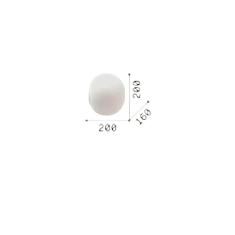 Applique Globe verre soufflé D20 Coton