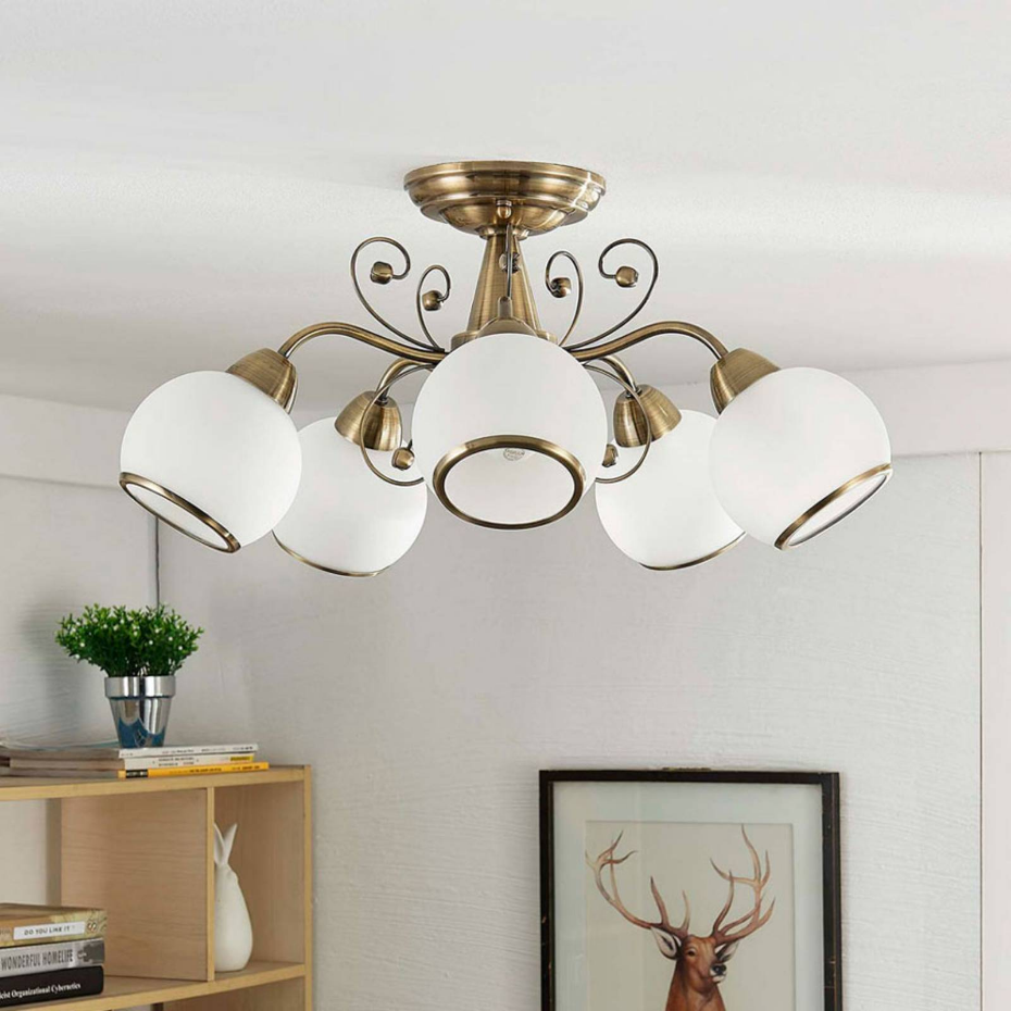 Plafonnier en verre antique, Corentin