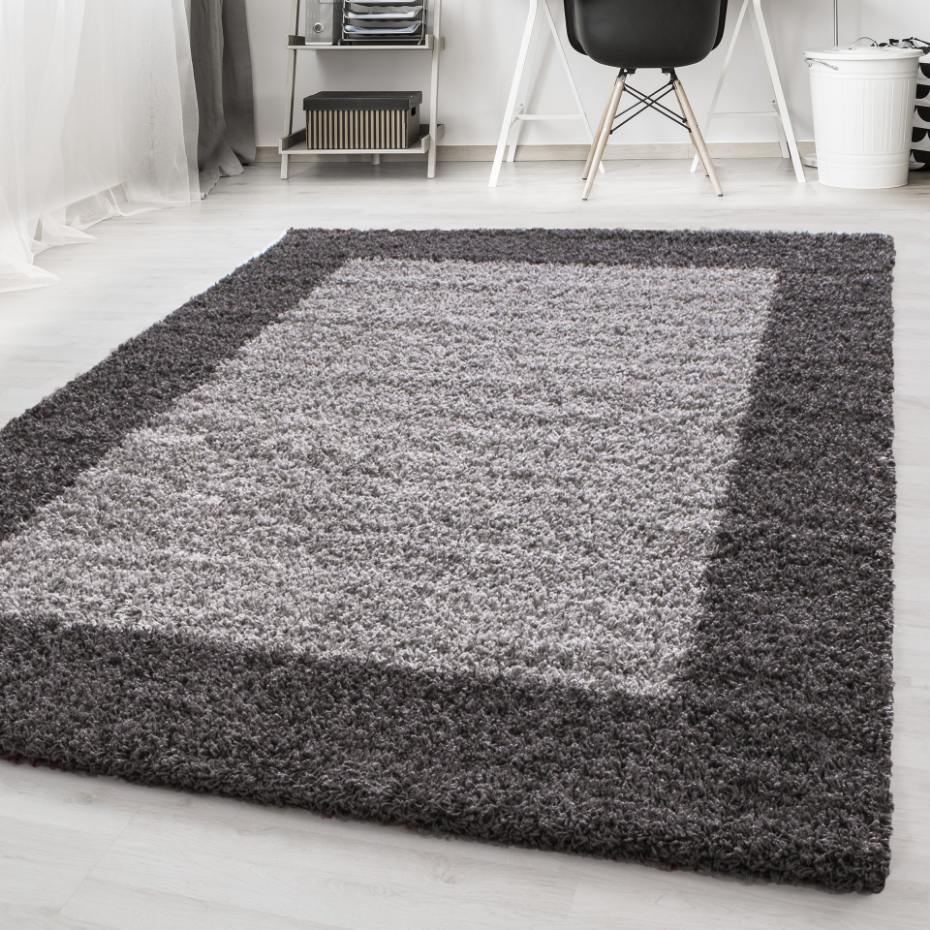 Tapis de salon shaggy bicolore OTTA