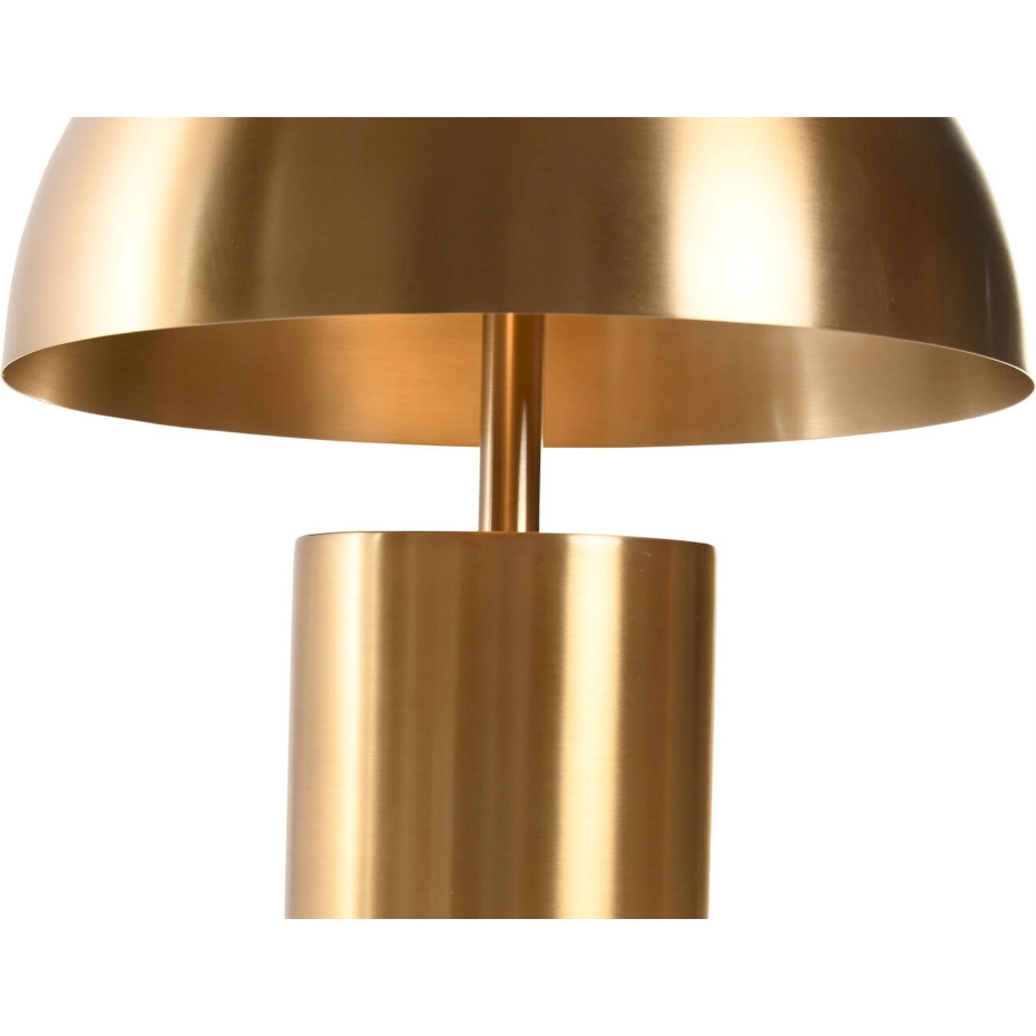 Lampe à poser ronde en laiton patiné Item Home India Lamps 1c25