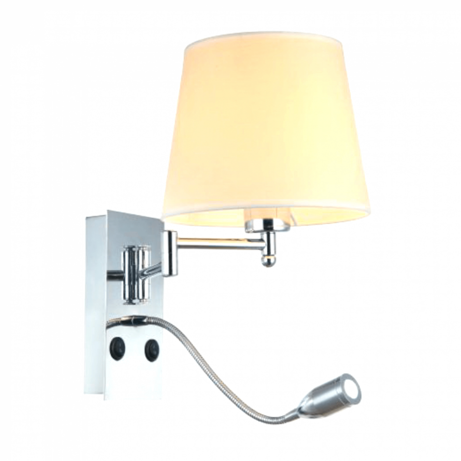 Applique liseuse chrome et tissu - ARAS