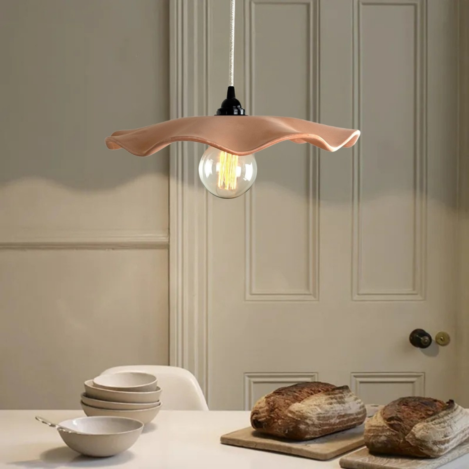 Suspension en terre cuite ondulée, NOOR LIN