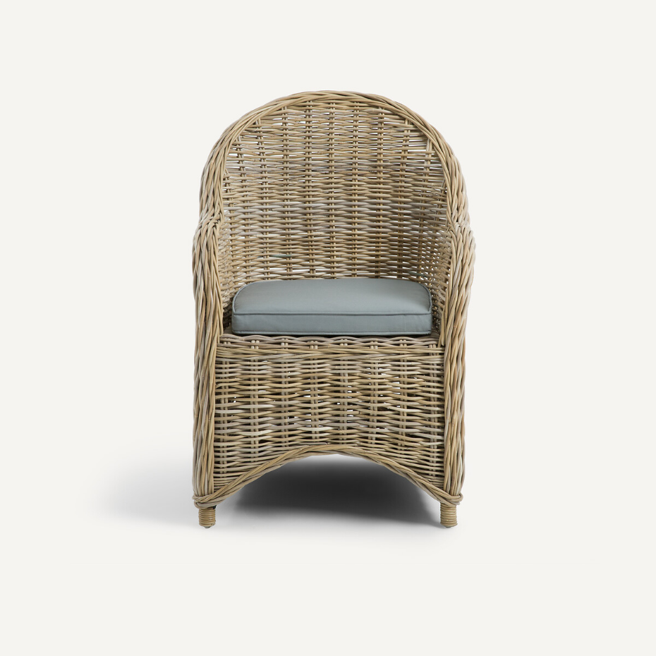Fauteuil de jardin tressé, Elmer