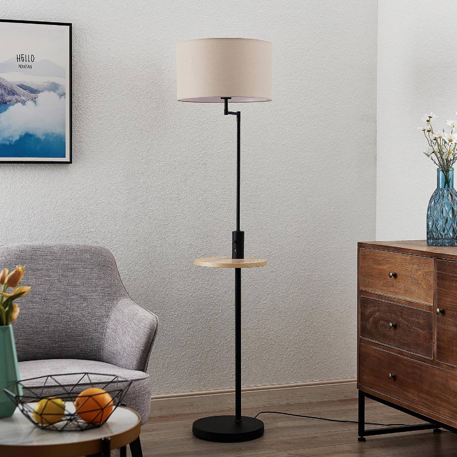 Lampadaire en métal moderne, Zinia