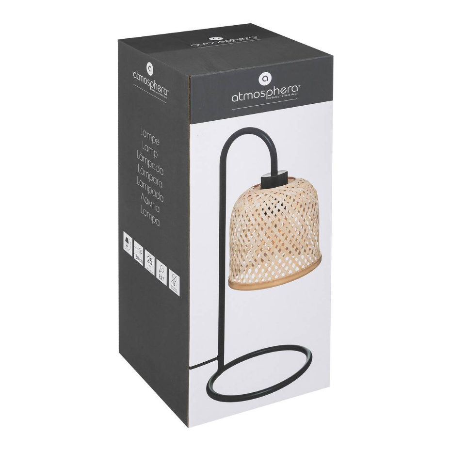 Lampe à poser bambou métal ALI