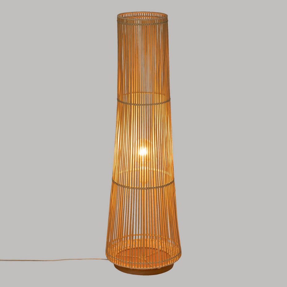 Lampadaire bambou et rotin MAHE