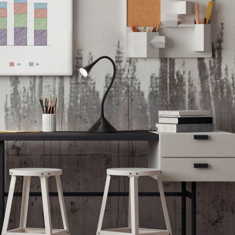Lampe De Bureau Led Noire Inspire Ou Spot Mural