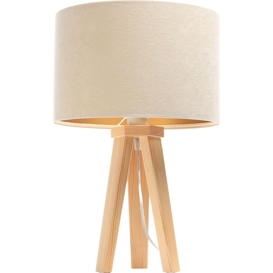 Lampe de chevet en bois Glamour