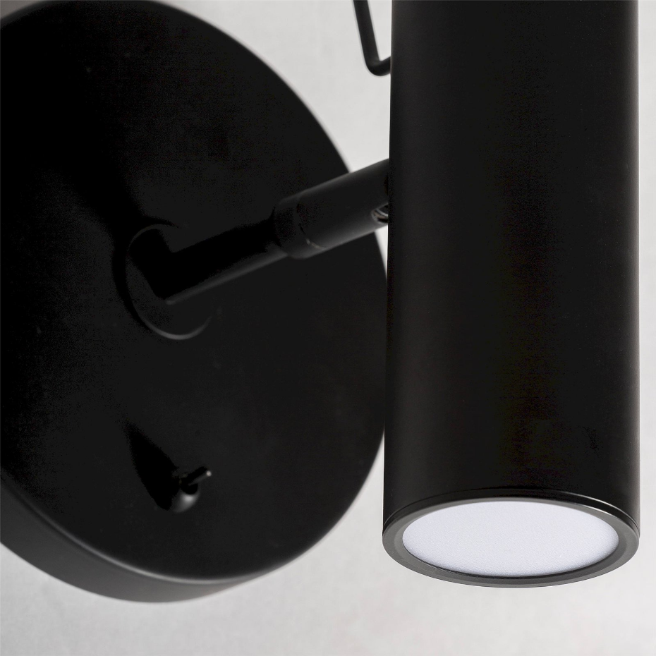 Lampe murale art déco en fer et marbre