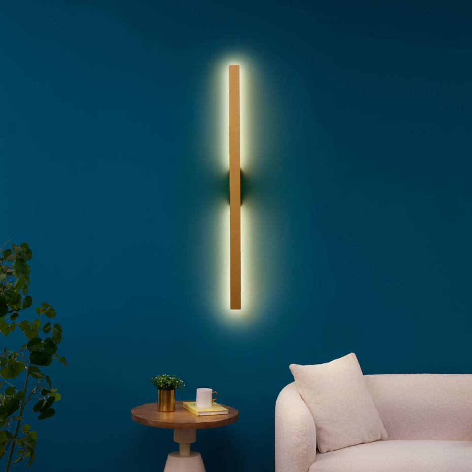 Applique LED dorée minimaliste - SAMBAI