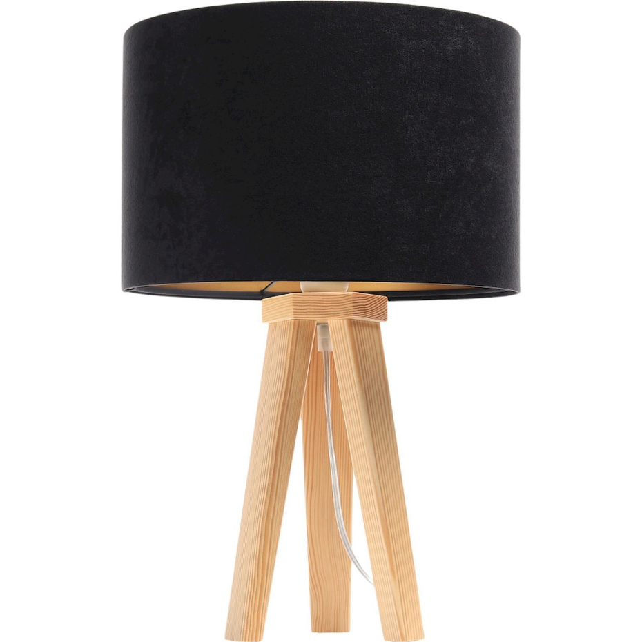 Lampe de chevet en bois Glamour